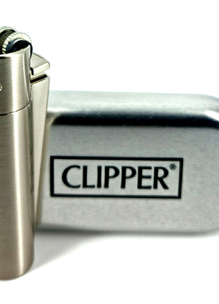 Зажигалка Clipper металл Подарочная