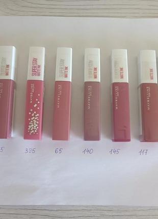 !оригінал! рідка матова помада для губ maybelline super stay m...