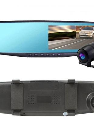 Автомобільне дзеркало відеореєстратор для 2 камери VEHICLE BLACKB
