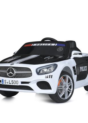 Детский электромобиль с музыкой Mercedes SL500 Police Bambi M ...