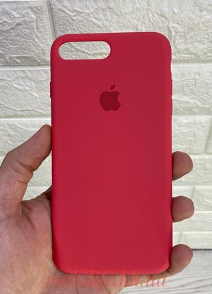 Чехол Silicon case iPhone 7Plus , iPhone 8Plus camellia ( Сили...