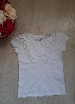 Primark белая футболка лето школьная одежда