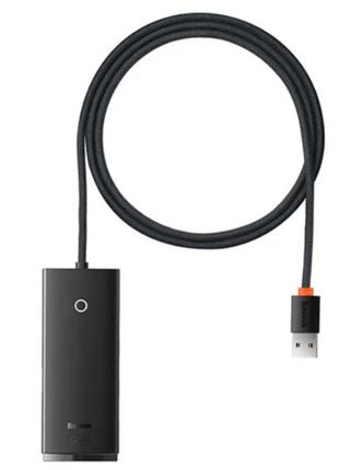 USB-хаб адаптер Baseus Lite Series 4-Port USB-A HUB 4X USB 3.0...