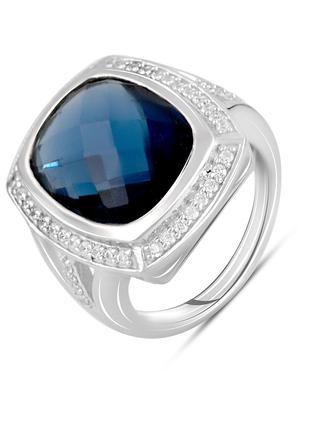 Серебряное кольцо с искуственным танзанитом nano 8.794ct, вес ...