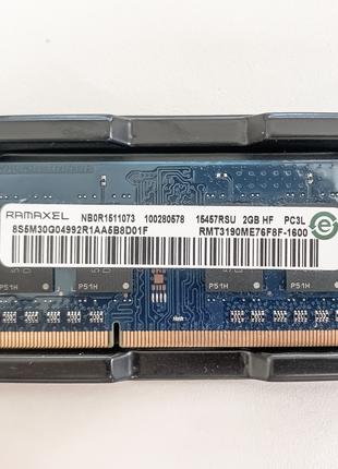 Оперативная память Ramaxel (SO-DIMM, DDR3L, 2Gb, 1600 MHz)
