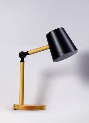 Лампа настольная в стиле лофт черная