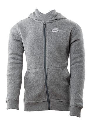 Дитяча Толстовка Nike B NSW HOODIE FZ CLUB Сірий 122-128 (7dBV...