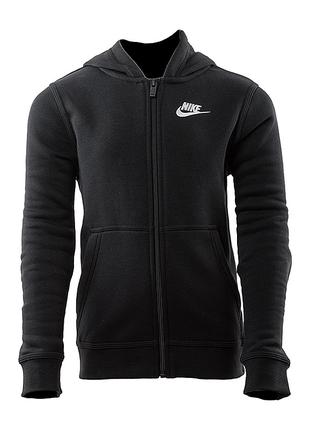 Дитяча Толстовка Nike B NSW HOODIE FZ CLUB Чорний 137-147 (7dB...