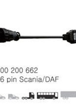 Переходник OBD-II на Scania 16 pin / DAF 16 pin Код/Артикул 13