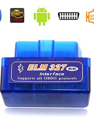 Автомобильный сканер ELM327 OBD2 V2.1 Bluetooth авто сканер ди...