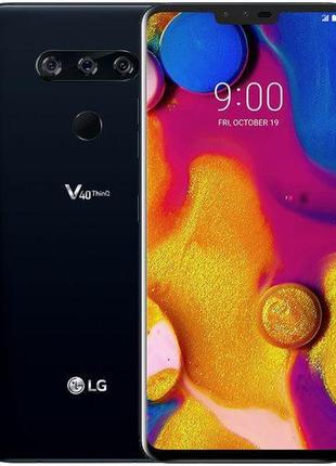 Смартфон LG V40 ThinQ (V405EBW) 6/128GB Aurora Black 2 сим P-O...