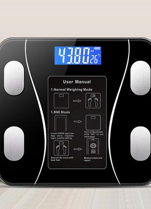 Напольные умные весы контроля тела с приложением на телефон180...