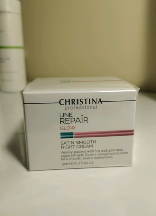 Нічний крем Гладкість сатину від Christina