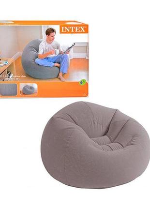Надувное кресло intex beanless bag chair