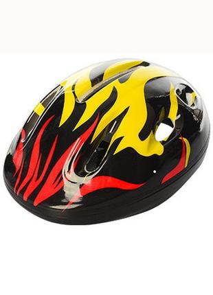 Детский шлем велосипедный ms 0013 с вентиляцией (черный)