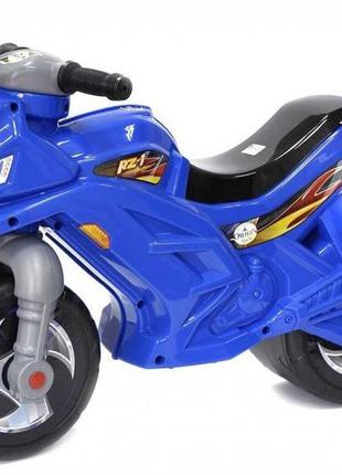 Детский беговел мотоцикл музыкальный 501b синий