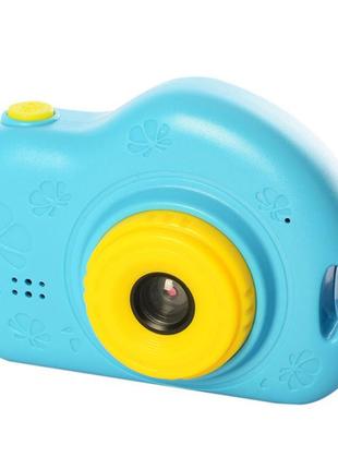 Детский игрушечный фотоаппарат bambi c5 видео, фото (синий)