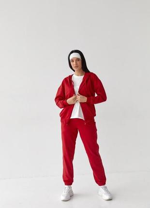 Женский спортивный костюм цвет красный р.xs 408342