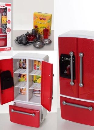 Игровой набор кукольной кухонной мебели 66081-3 с посудой