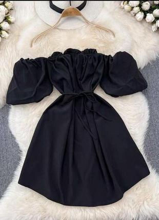 Плаття вільного крою елегантне ніжне повітряне чорний