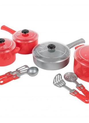 Детский игровой набор посуды "кристинка" 526or, 2 вида (красный)