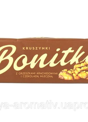 Печенье Kruszynki Bonitki с молочным шоколадом и арахисом 210г...