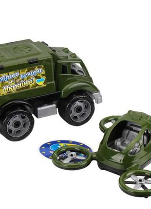 Детская игрушка "военный транспорт" технок 7792 машинка с квад...