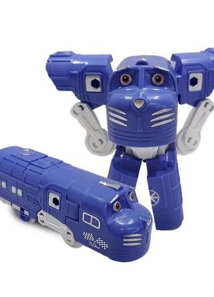 Детский трансформер 2189 робот-поезд (фиолетовый)