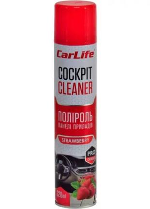 Поліроль Carlife Cockpit Cleaner полуниця 320 мл (CF324)