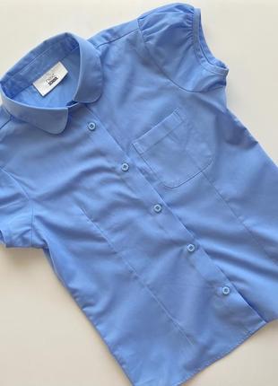 Блуза/ блузка/ голубая блуза/ блуза в школу