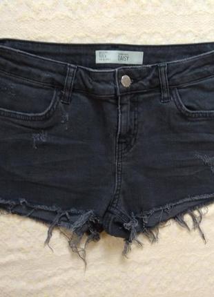 Брендовые джинсовые шорты c высокой талией topshop, 36 размер.
