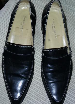 Кожаные туфли luka delmonte (italy) размер 38 (24,6 см)