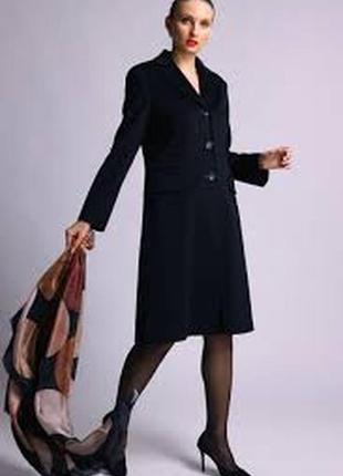 Винтажный элегантный женский длинный жакет,пальто, размер 42-4...