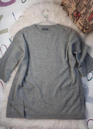 Кашеміровий светр з кишенями оверсайз warehouse розмір м кашемір