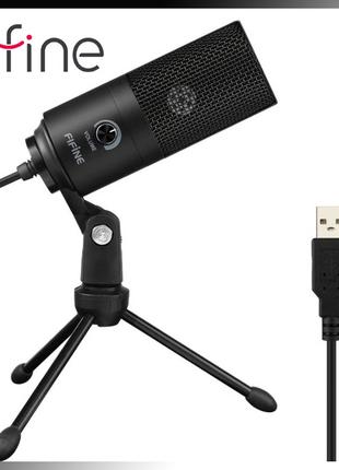 Студийный конденсаторный USB микрофон FIFINE K669 для записи в...