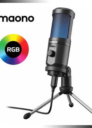 Профессиональный студийный микрофон Maono AU-PM461TR RGB для з...