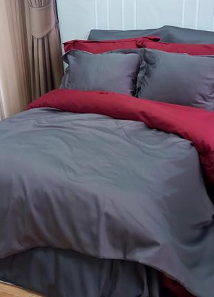 Комплект постельного белья в 4-х размерах, премиум сатин