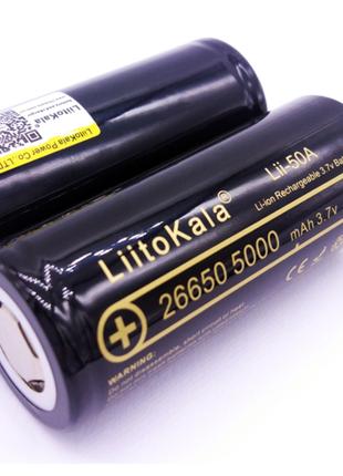 Аккумулятор литий-ионный 26650 LIITOKALA Lii-50A 5000mAh ориги...