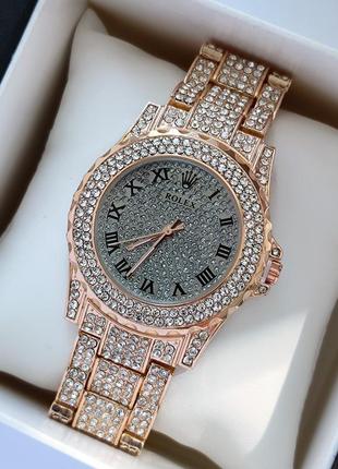 Стильний жіночий наручний годинник на сталевому браслеті, весь...