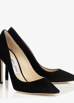 Черные туфли romy 100 от jimmy choo