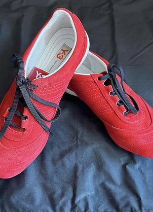 Червоні замшеві кеди / спортивні черевики y-3, adidas та yohji...