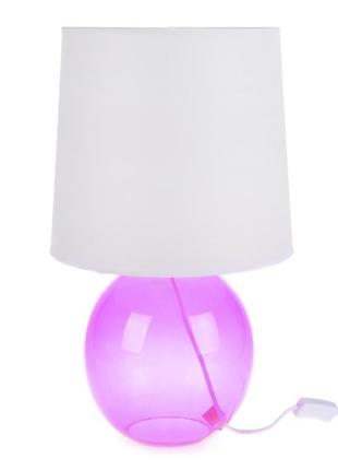 Настольная лампа в современном стиле с абажуром tl-180 pink e27