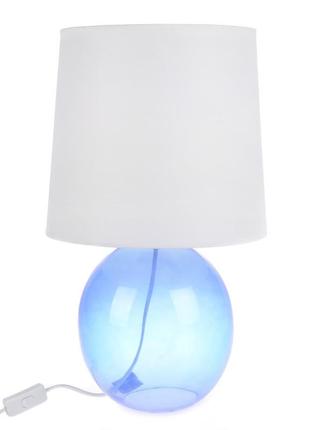 Настольная лампа в современном стиле с абажуром tl-180 blue e27