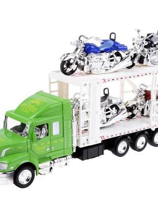 Игрушечный грузовик с платформой для машинок im80a