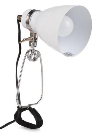 Настольная лампа в современном стиле на прищепке mtl-20 white