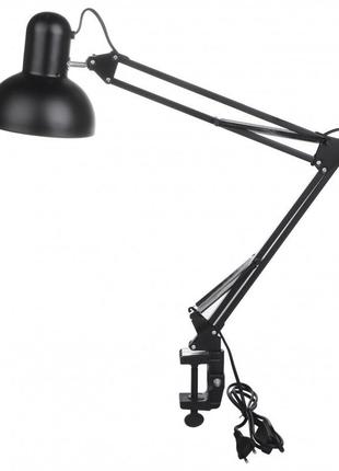 Настольная лампа на гибкой ножке на струбцине mtl-07 black