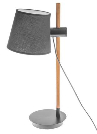 Настольная лампа из дерева декоративная с абажуром для дома дл...