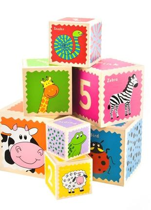Развивающая игрушка деревянные кубики цифры ie178