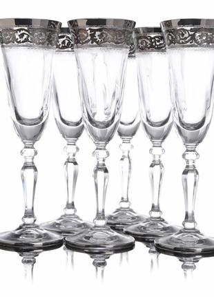 Набор бокалов для шампанского 6шт 135ml brass версаль ngc43set...
