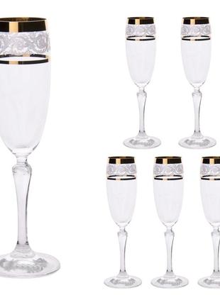 Набор бокалов для шампанского 170ml 6шт лидия ngc18setchamp